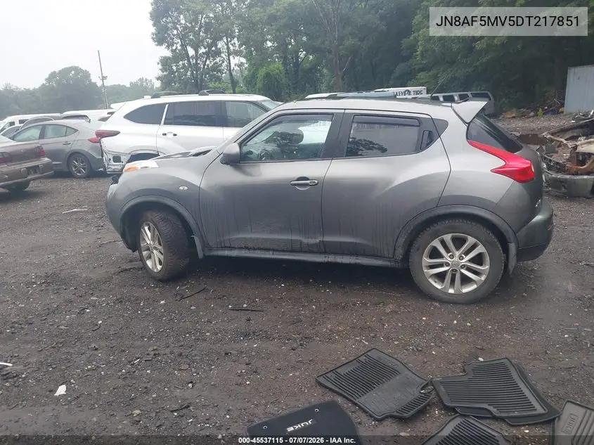 2013 Nissan Juke Sl VIN: JN8AF5MV5DT217851 Lot: 45537115