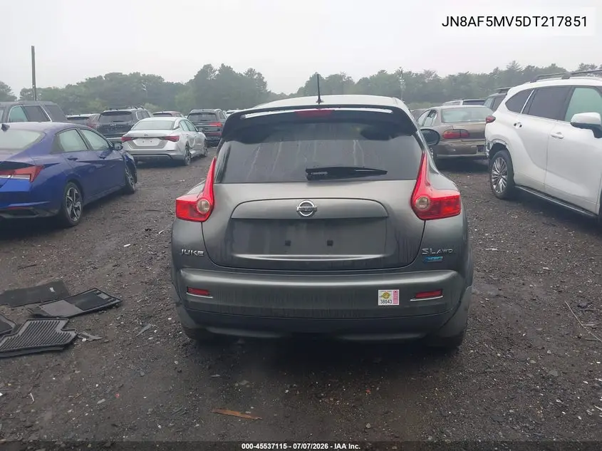 2013 Nissan Juke Sl VIN: JN8AF5MV5DT217851 Lot: 45537115