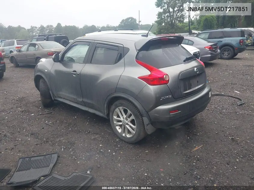 2013 Nissan Juke Sl VIN: JN8AF5MV5DT217851 Lot: 45537115