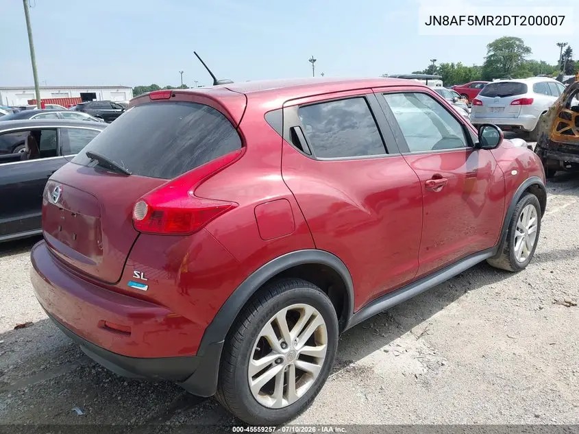 2013 Nissan Juke Sl VIN: JN8AF5MR2DT200007 Lot: 45559257