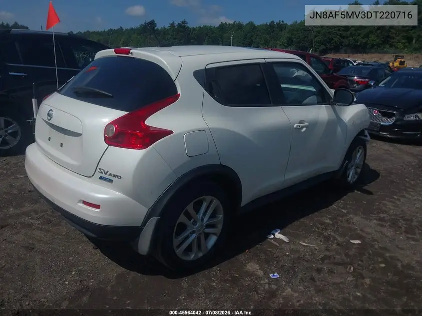2013 Nissan Juke Sv VIN: JN8AF5MV3DT220716 Lot: 45564042