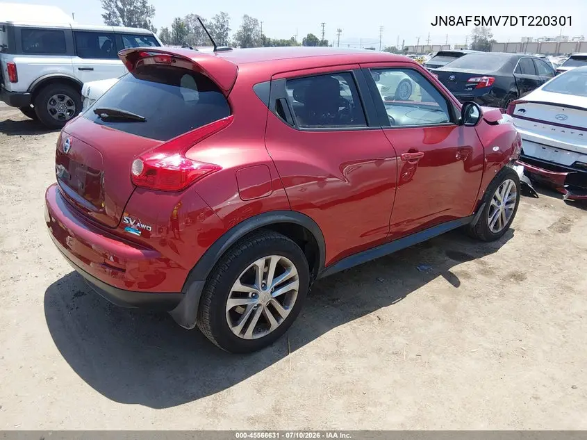 2013 Nissan Juke Sv VIN: JN8AF5MV7DT220301 Lot: 45566631