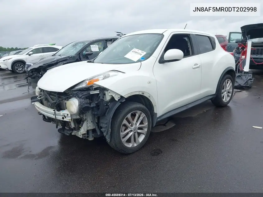 2013 Nissan Juke Sv VIN: JN8AF5MR0DT202998 Lot: 45589314