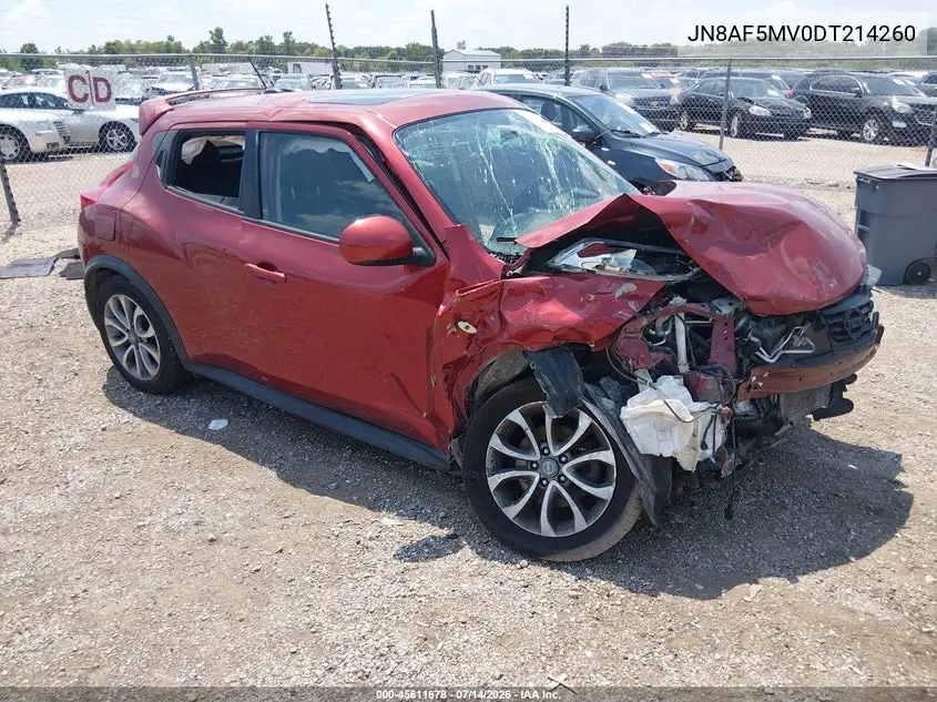 2013 Nissan Juke Sl VIN: JN8AF5MV0DT214260 Lot: 45611678