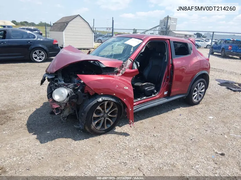 2013 Nissan Juke Sl VIN: JN8AF5MV0DT214260 Lot: 45611678