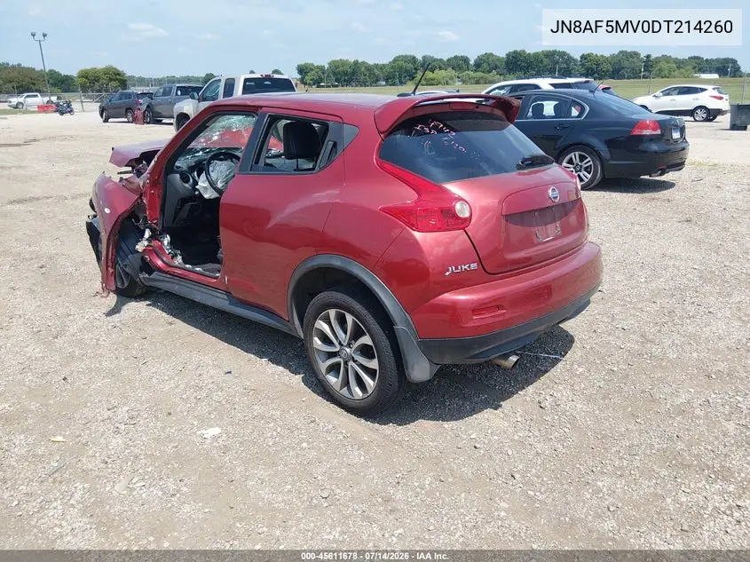2013 Nissan Juke Sl VIN: JN8AF5MV0DT214260 Lot: 45611678