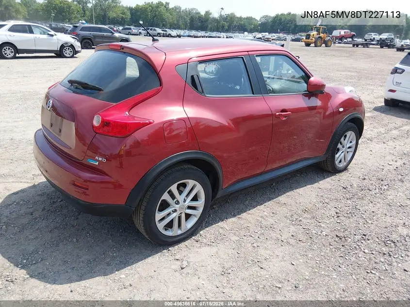 2013 Nissan Juke S VIN: JN8AF5MV8DT227113 Lot: 45636616