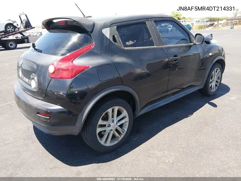 2013 Nissan Juke Sv VIN: JN8AF5MR4DT214331 Lot: 45648663