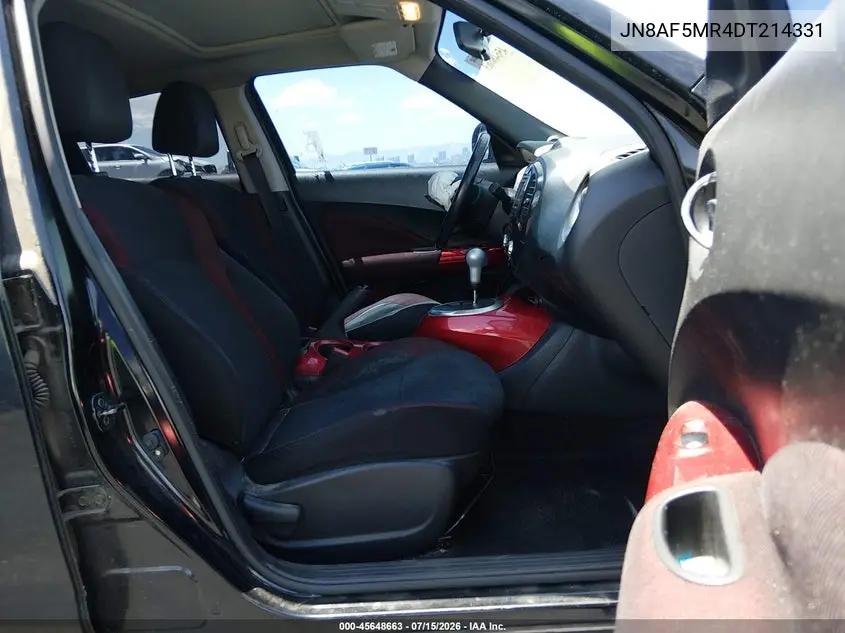 2013 Nissan Juke Sv VIN: JN8AF5MR4DT214331 Lot: 45648663