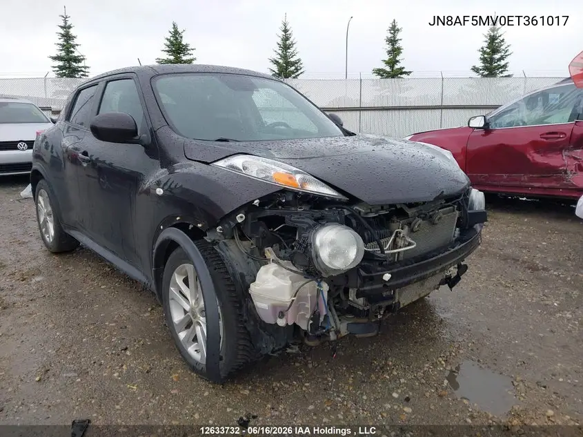 2014 Nissan Juke Nismo/Sl/Sv VIN: JN8AF5MV0ET361017 Lot: 12633732