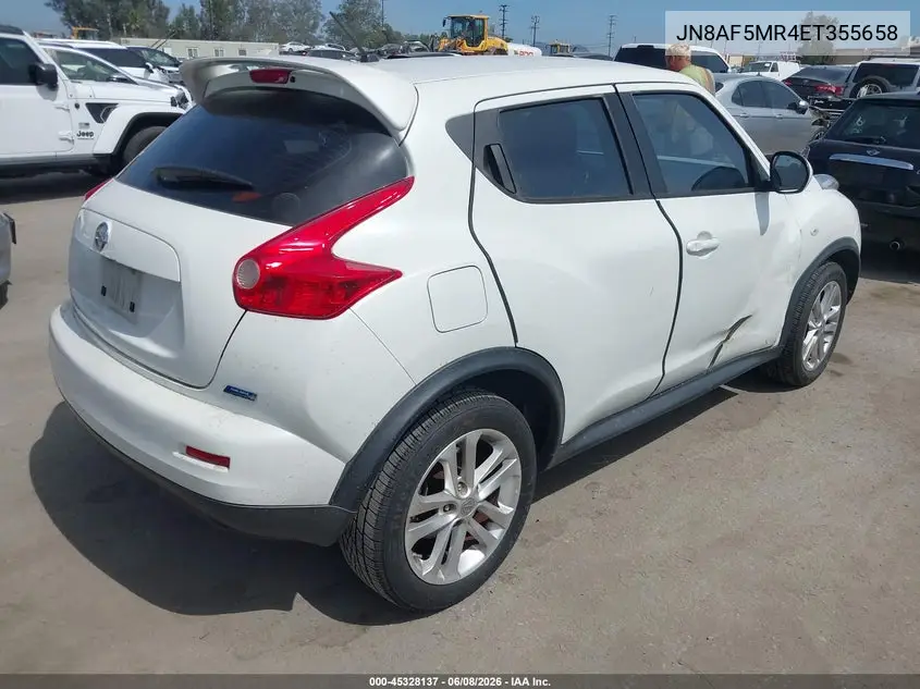 2014 Nissan Juke S VIN: JN8AF5MR4ET355658 Lot: 45328137