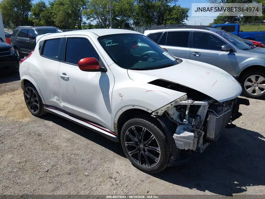 2014 Nissan Juke Nismo VIN: JN8AF5MV8ET364974 Lot: 45378341