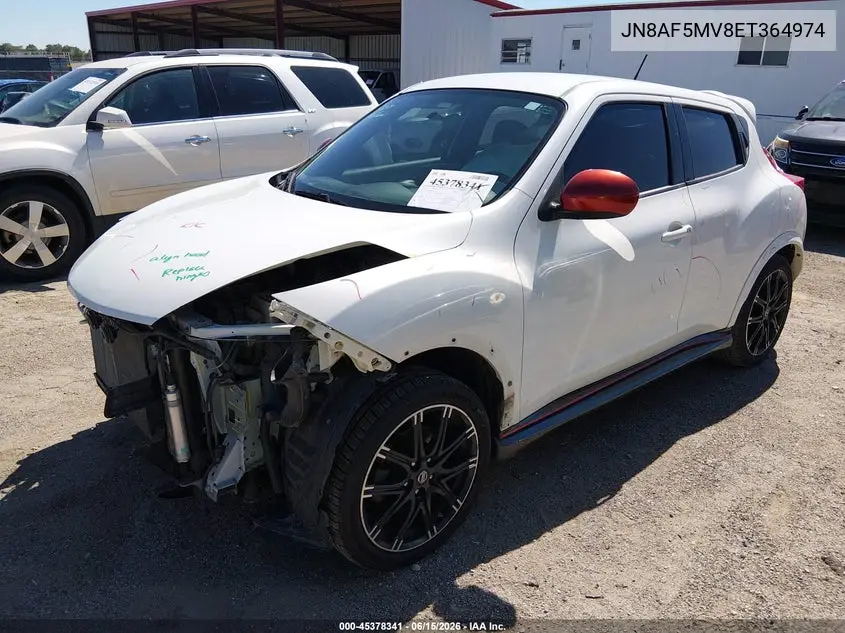 2014 Nissan Juke Nismo VIN: JN8AF5MV8ET364974 Lot: 45378341