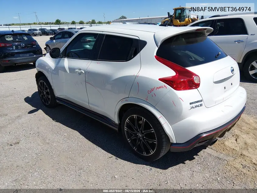 2014 Nissan Juke Nismo VIN: JN8AF5MV8ET364974 Lot: 45378341