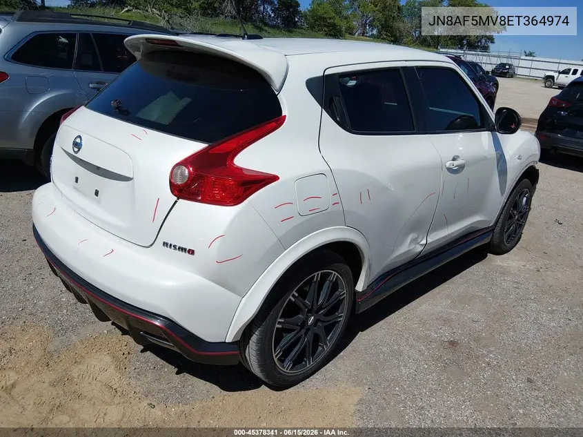 2014 Nissan Juke Nismo VIN: JN8AF5MV8ET364974 Lot: 45378341