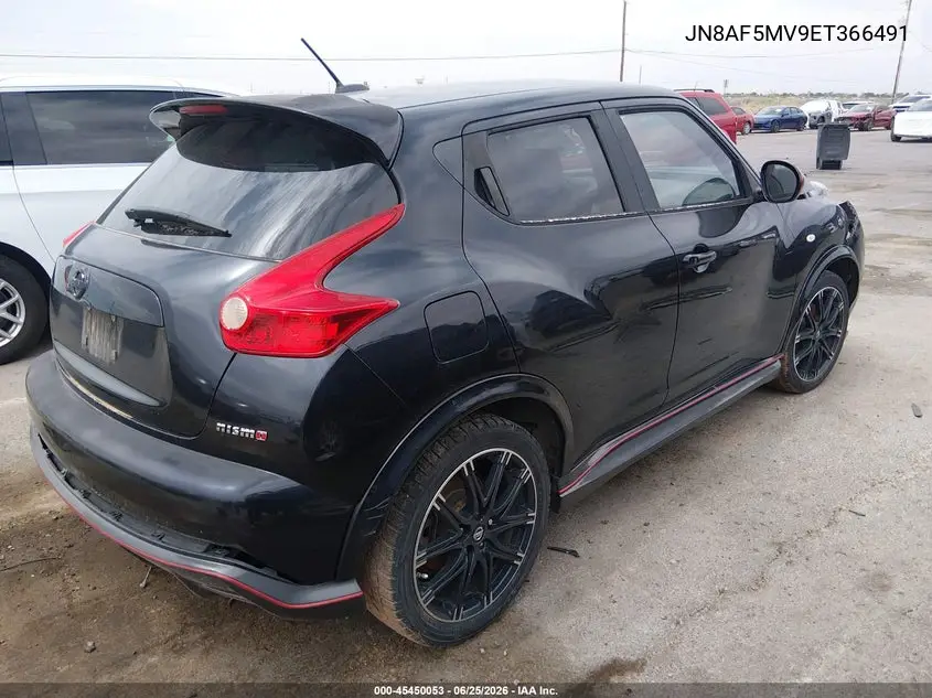 2014 Nissan Juke Nismo VIN: JN8AF5MV9ET366491 Lot: 45450053