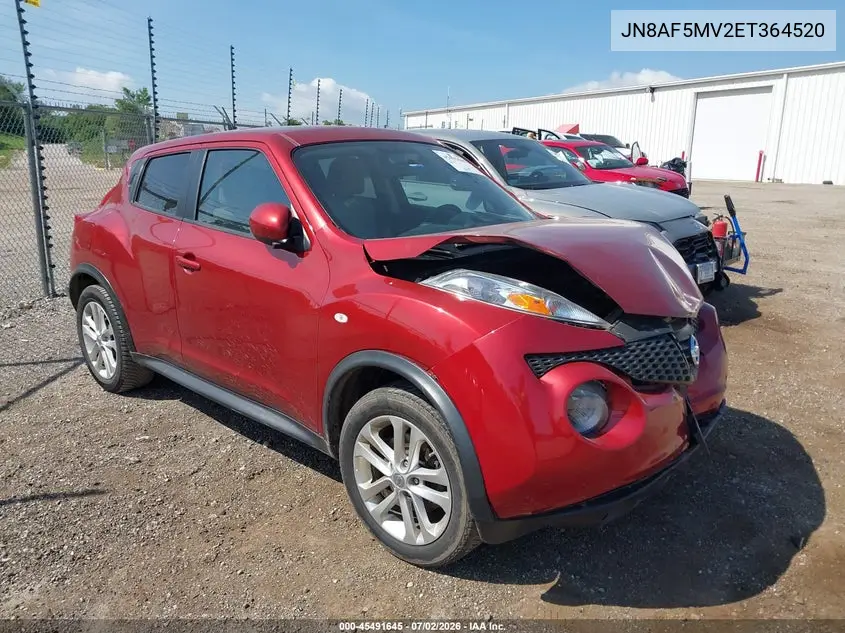 2014 Nissan Juke Sv VIN: JN8AF5MV2ET364520 Lot: 45491645