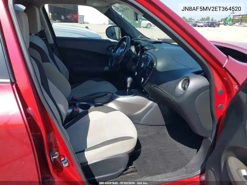 2014 Nissan Juke Sv VIN: JN8AF5MV2ET364520 Lot: 45491645