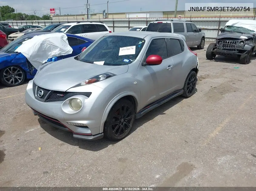 2014 Nissan Juke Nismo VIN: JN8AF5MR3ET360754 Lot: 45538670