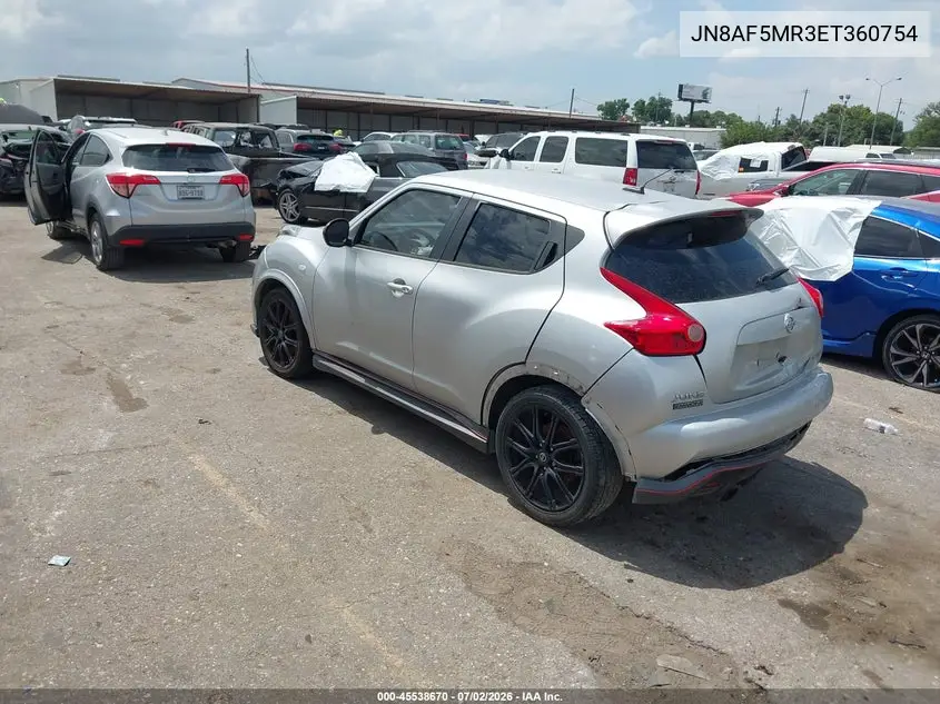 2014 Nissan Juke Nismo VIN: JN8AF5MR3ET360754 Lot: 45538670