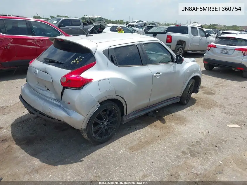 2014 Nissan Juke Nismo VIN: JN8AF5MR3ET360754 Lot: 45538670