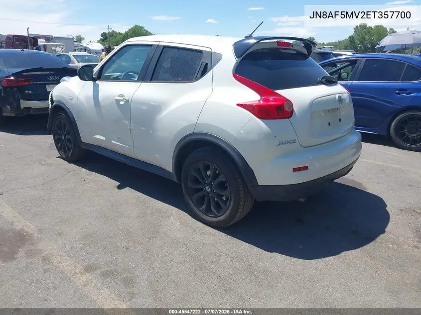 2014 Nissan Juke S VIN: JN8AF5MV2ET357700 Lot: 45547222