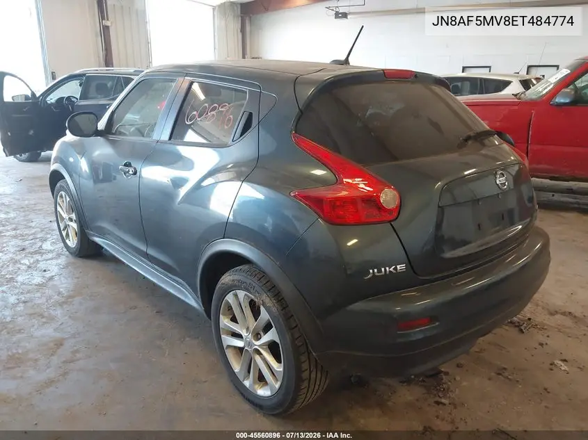 2014 Nissan Juke Sv VIN: JN8AF5MV8ET484774 Lot: 45560896