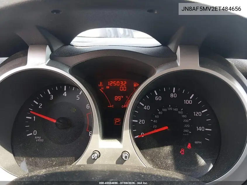 2014 Nissan Juke Sl VIN: JN8AF5MV2ET484656 Lot: 45584696