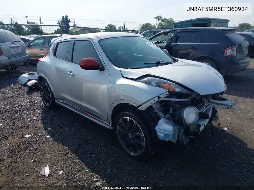2014 Nissan Juke Nismo VIN: JN8AF5MR5ET360934 Lot: 45585904