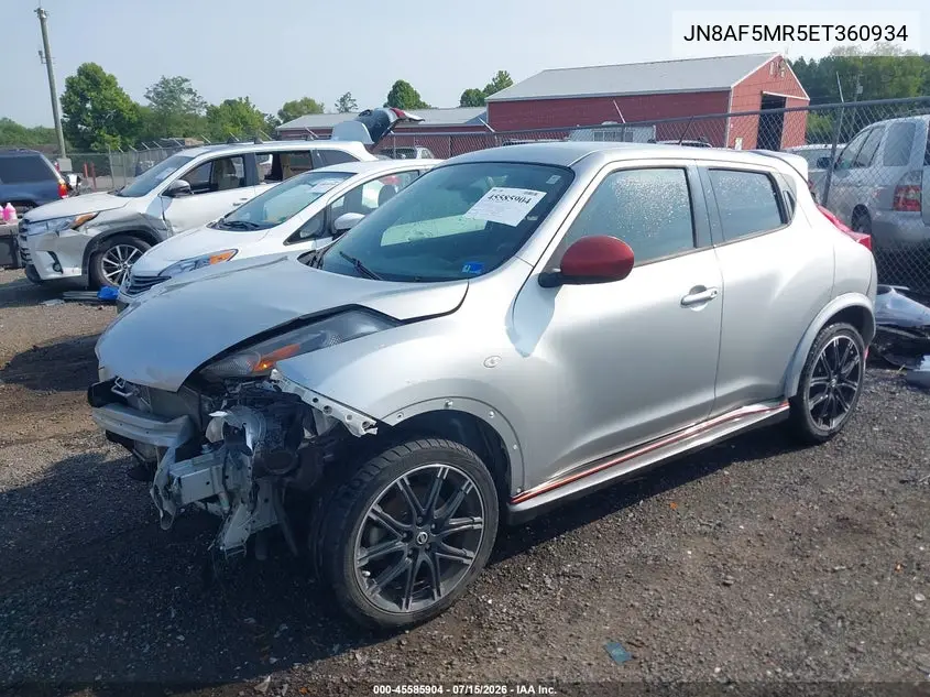 2014 Nissan Juke Nismo VIN: JN8AF5MR5ET360934 Lot: 45585904