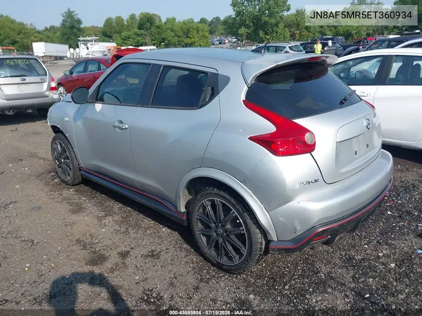 2014 Nissan Juke Nismo VIN: JN8AF5MR5ET360934 Lot: 45585904