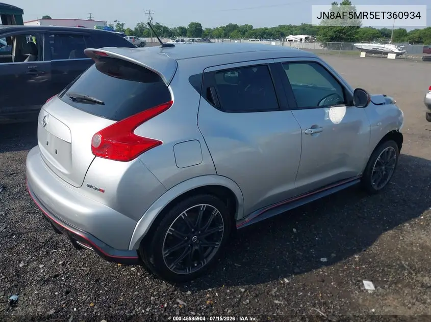2014 Nissan Juke Nismo VIN: JN8AF5MR5ET360934 Lot: 45585904