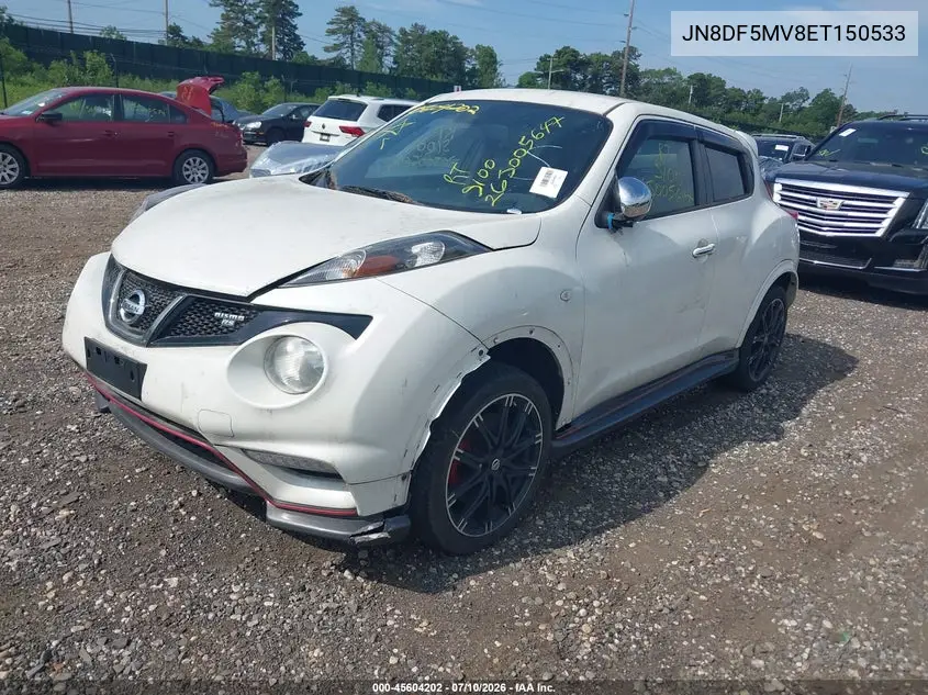 2014 Nissan Juke Nismo Rs VIN: JN8DF5MV8ET150533 Lot: 45604202
