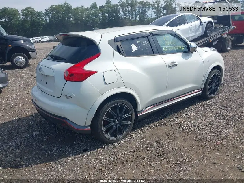2014 Nissan Juke Nismo Rs VIN: JN8DF5MV8ET150533 Lot: 45604202