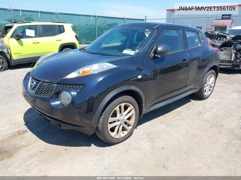 2014 Nissan Juke S VIN: JN8AF5MV2ET356109 Lot: 45631989