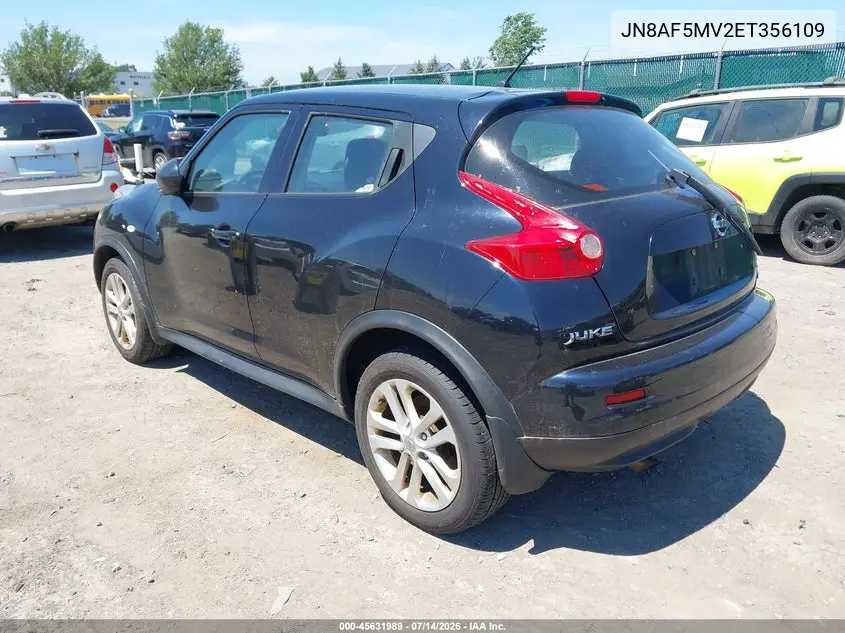 2014 Nissan Juke S VIN: JN8AF5MV2ET356109 Lot: 45631989