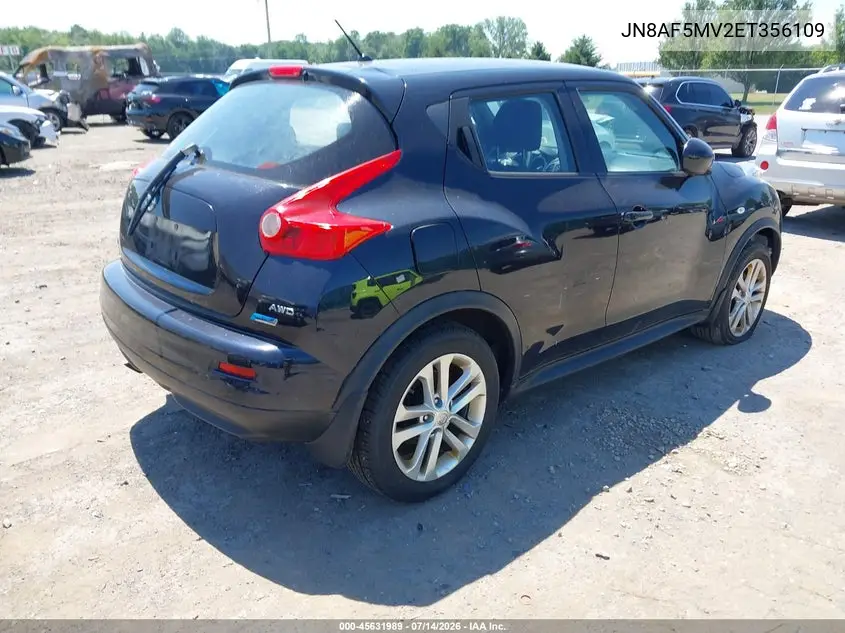 2014 Nissan Juke S VIN: JN8AF5MV2ET356109 Lot: 45631989