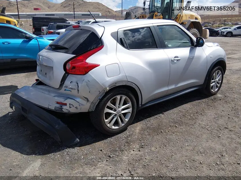 2014 Nissan Juke Sl VIN: JN8AF5MV6ET355206 Lot: 45639959