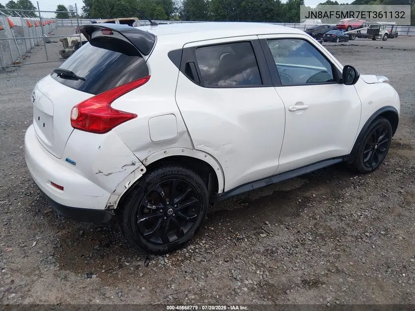 2014 Nissan Juke S VIN: JN8AF5MR7ET361132 Lot: 45668779