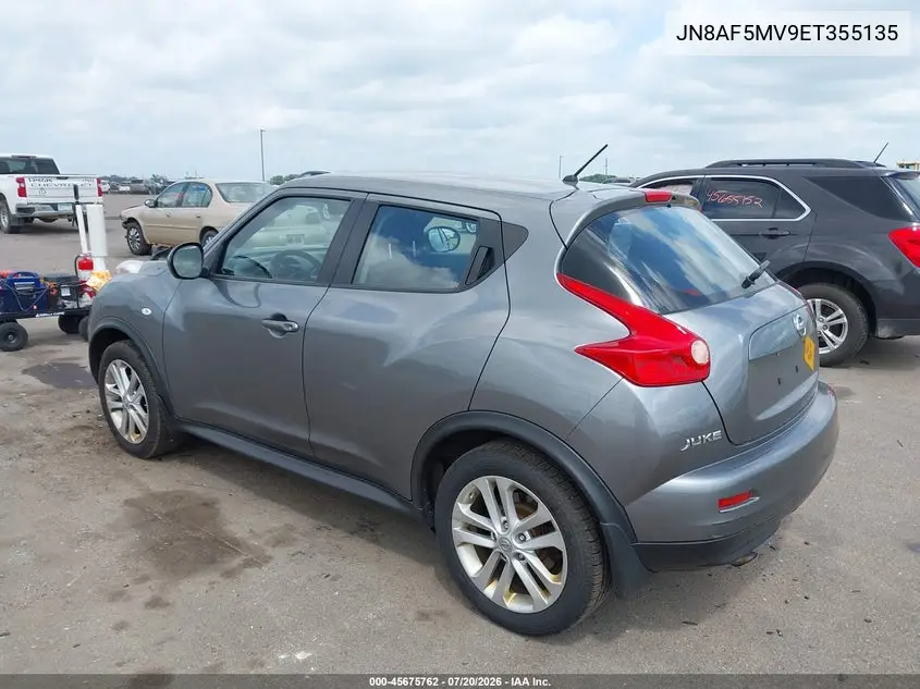 2014 Nissan Juke S VIN: JN8AF5MV9ET355135 Lot: 45675762