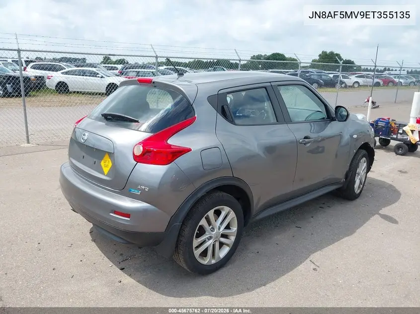2014 Nissan Juke S VIN: JN8AF5MV9ET355135 Lot: 45675762