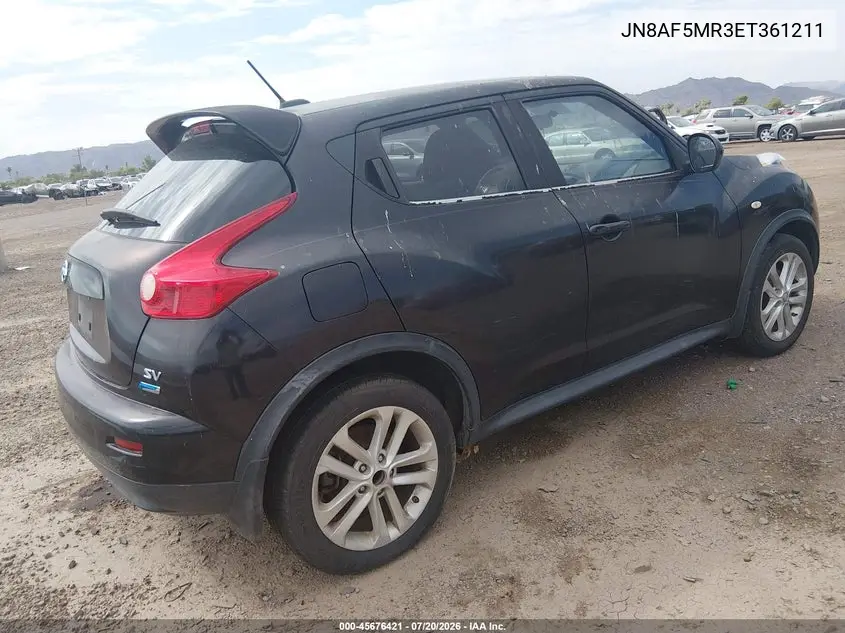 2014 Nissan Juke Sv VIN: JN8AF5MR3ET361211 Lot: 45676421