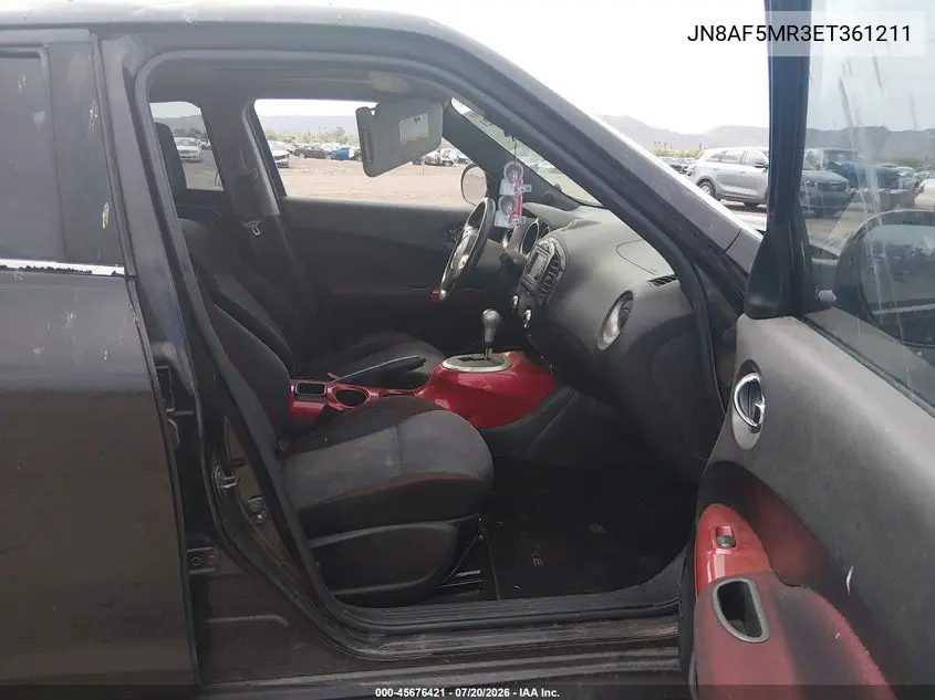 2014 Nissan Juke Sv VIN: JN8AF5MR3ET361211 Lot: 45676421
