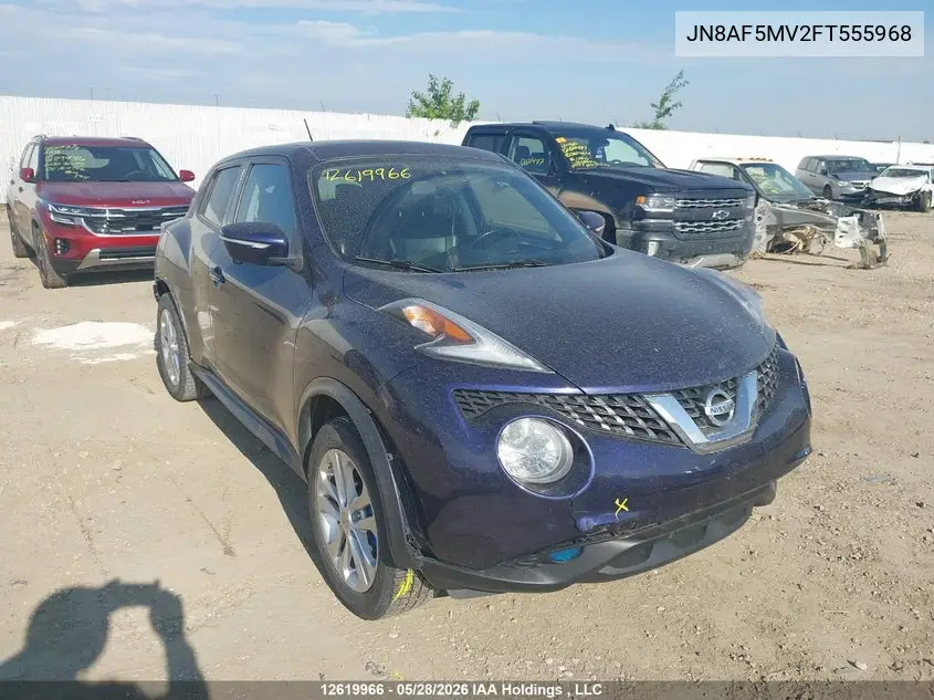 2015 Nissan Juke S/Sv/Sl/Nismo VIN: JN8AF5MV2FT555968 Lot: 12619966