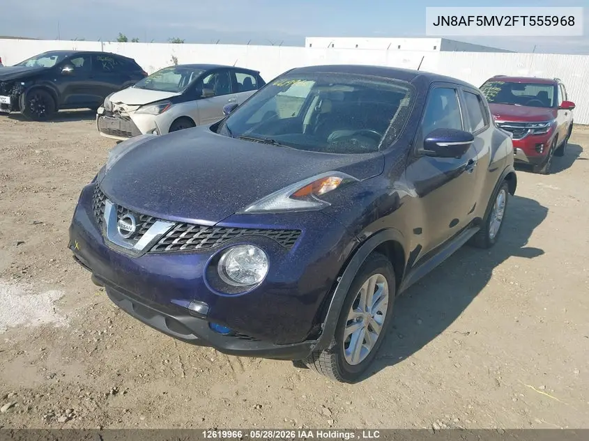 2015 Nissan Juke S/Sv/Sl/Nismo VIN: JN8AF5MV2FT555968 Lot: 12619966