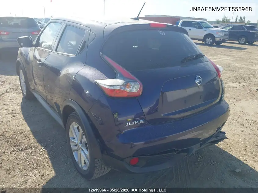 2015 Nissan Juke S/Sv/Sl/Nismo VIN: JN8AF5MV2FT555968 Lot: 12619966