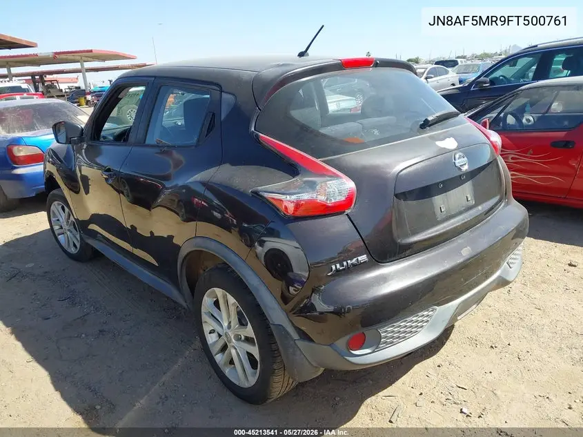 2015 Nissan Juke S VIN: JN8AF5MR9FT500761 Lot: 45213541