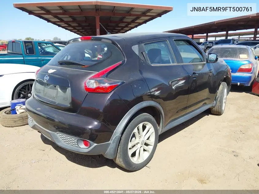 2015 Nissan Juke S VIN: JN8AF5MR9FT500761 Lot: 45213541