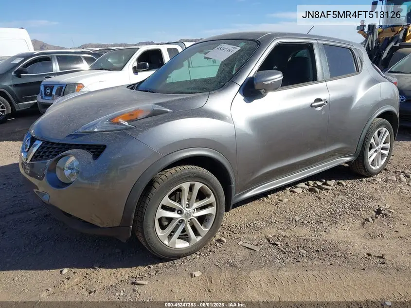 2015 Nissan Juke S VIN: JN8AF5MR4FT513126 Lot: 45247383