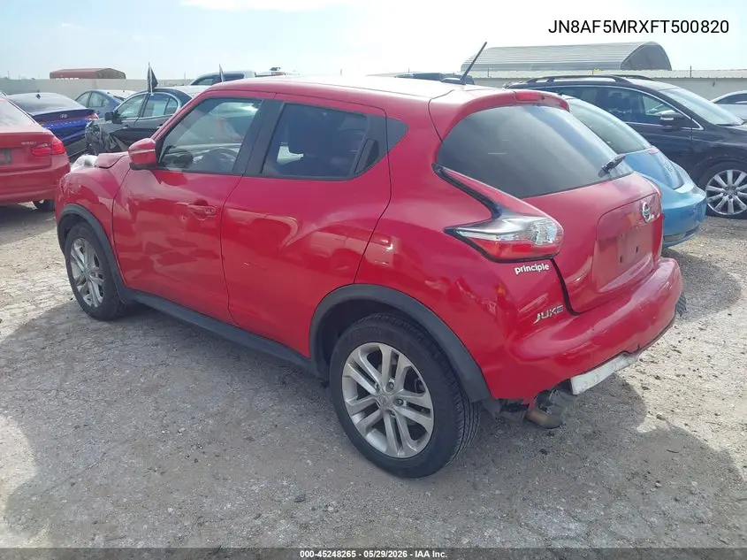 2015 Nissan Juke Sv VIN: JN8AF5MRXFT500820 Lot: 45248265